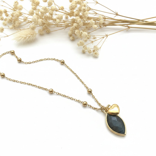 Collier en labradorite