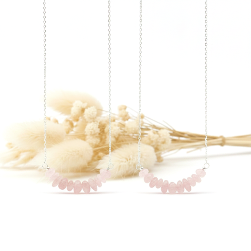 Aélia – Collier Quartz Rose