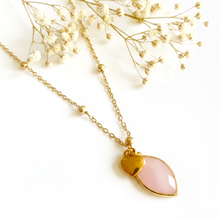 Célésia – Collier Quartz Rose