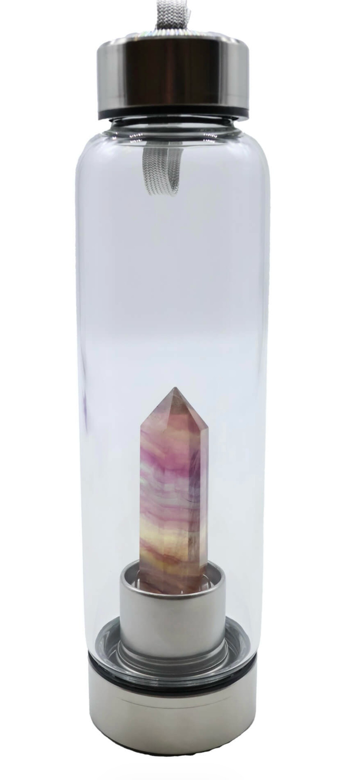 Bouteille Cristal – Pointe de Fluorite
