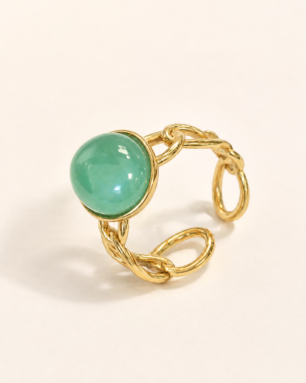 Émera – Bague Aventurine Verte