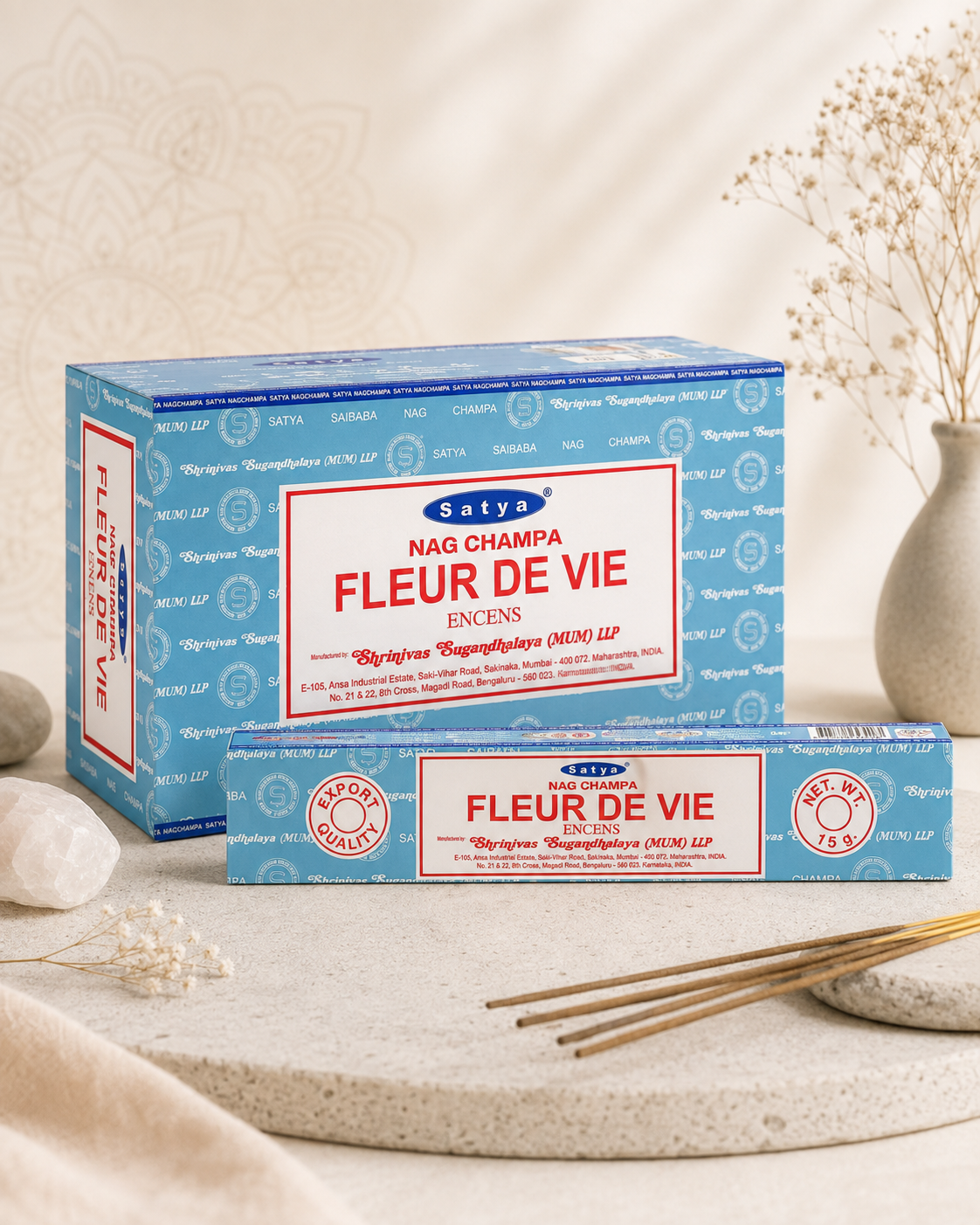 Encens Satya Fleur de Vie 15 g