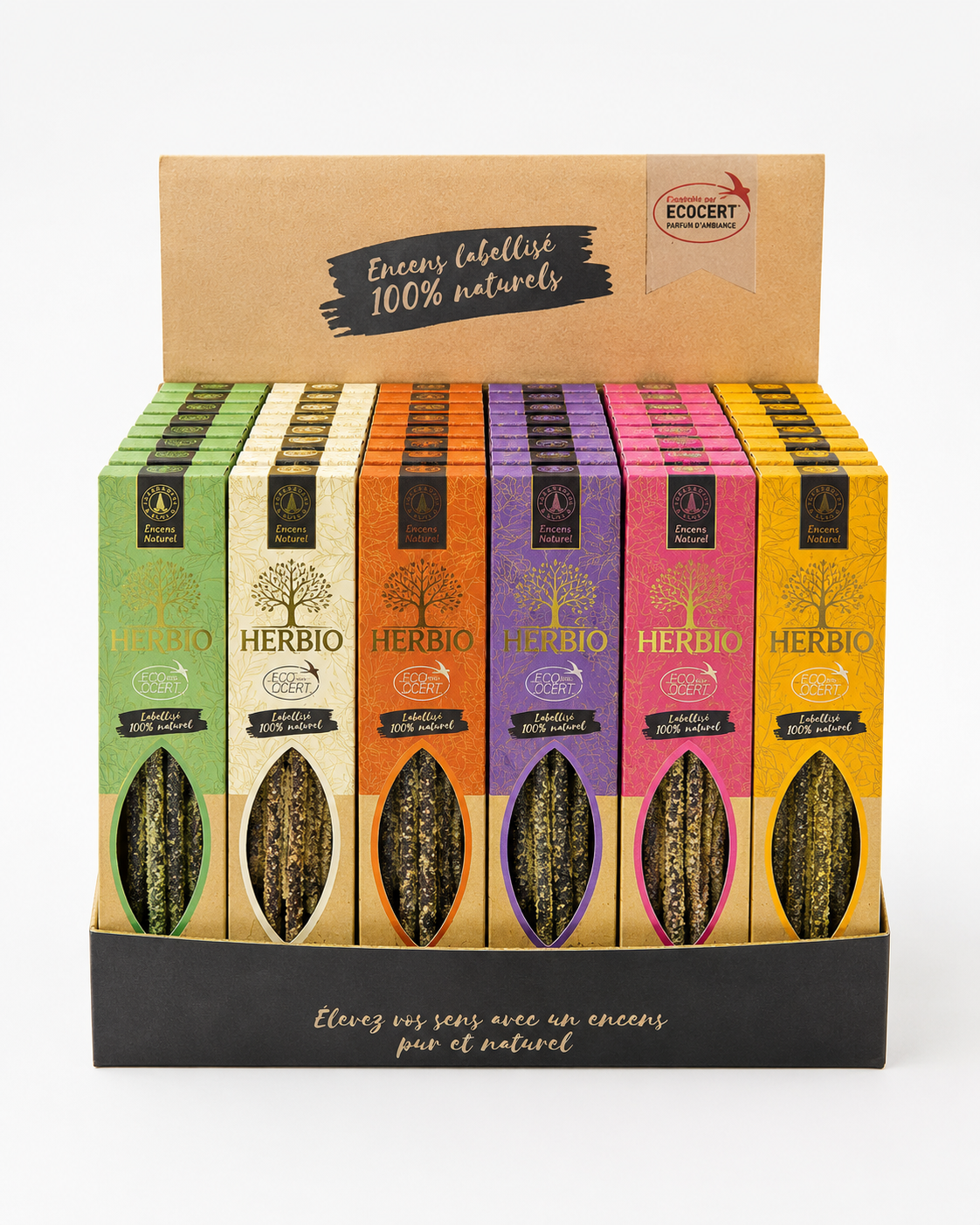 Encens Smudge Herbio Ecocert – 20 g | Jasmin - Vanille - Cannelle - Lavande - Rose - Palo Santo