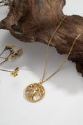 Élia – Collier Arbre de Vie Doré