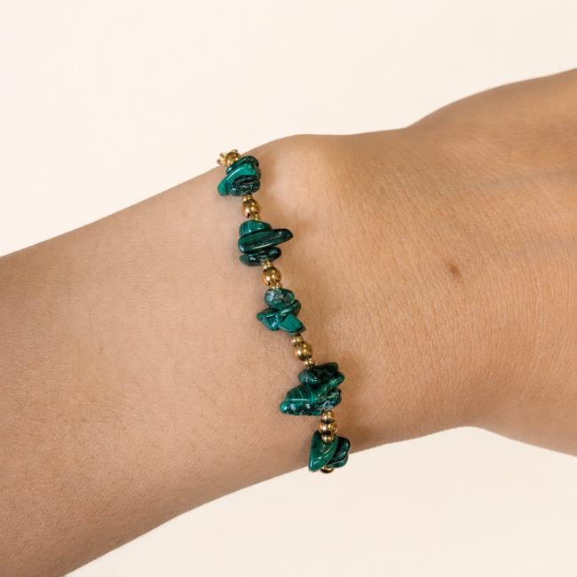 Gaïa – Bracelet Malachite